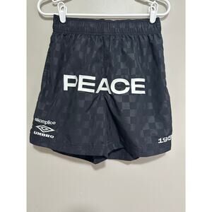 Umbro x Akomplice Peace Embossed Checkerboard shorts Small Black